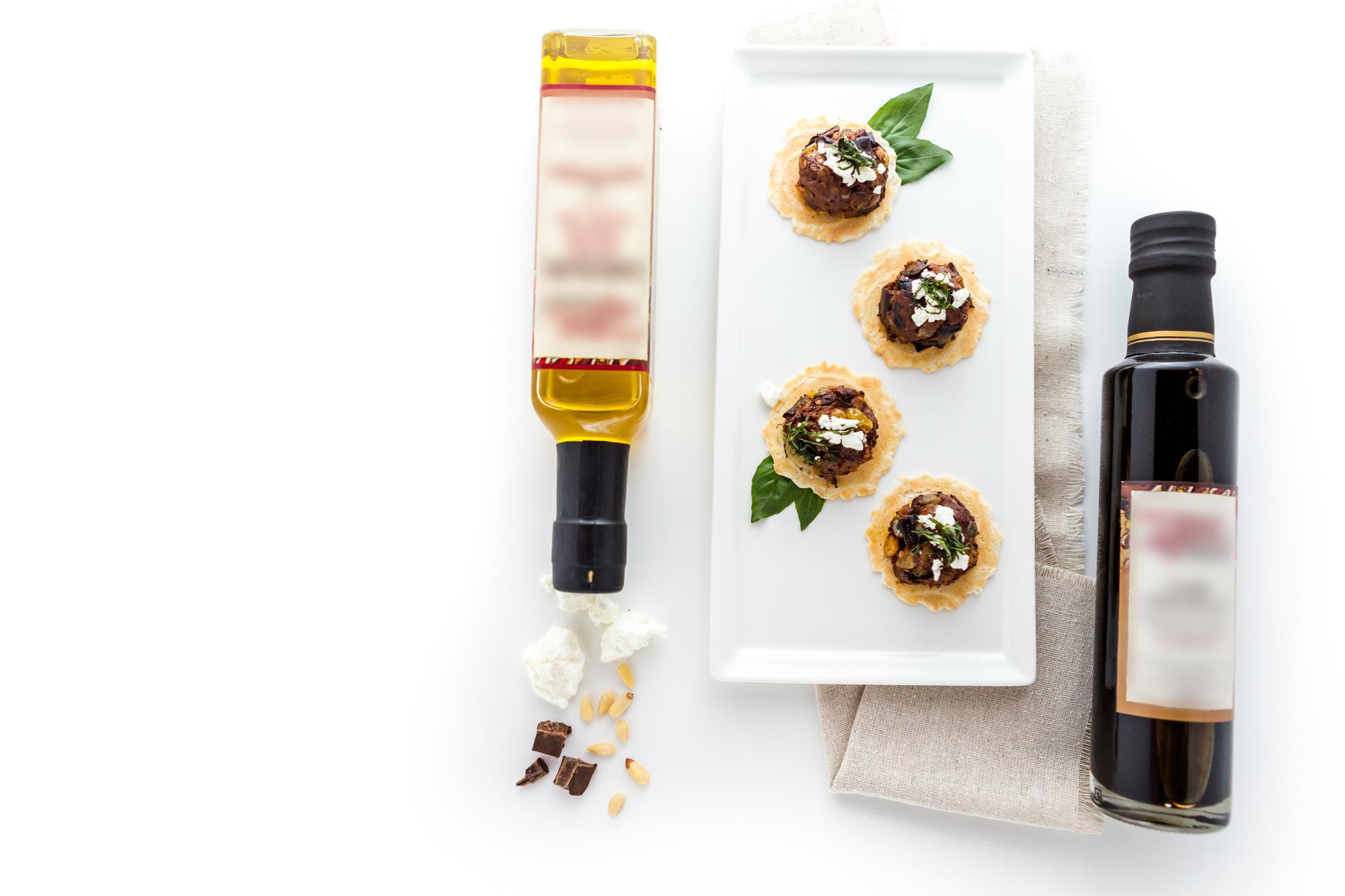 Assortment of plated dishes for a tasting package